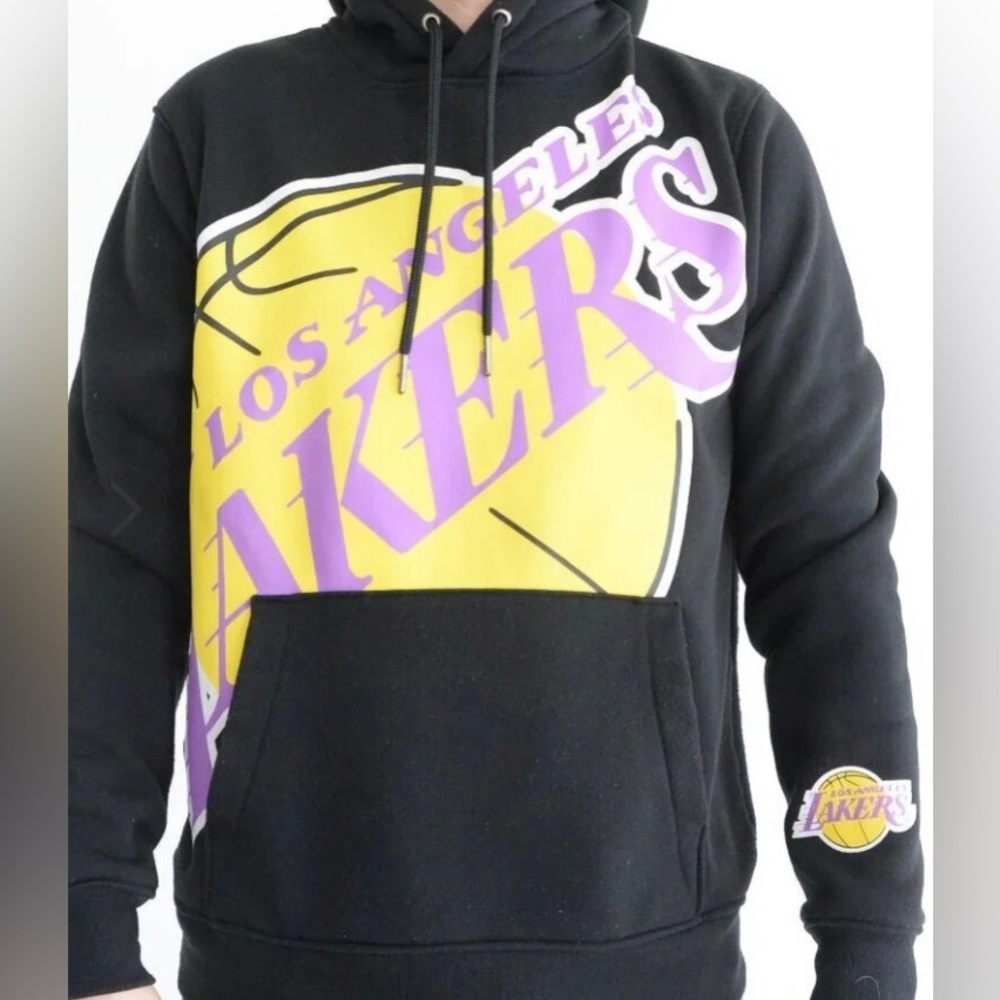 NBA VINTAGE  LOS ANGELES LAKERS Hooded Pullover Sweat Shirt Size XXL